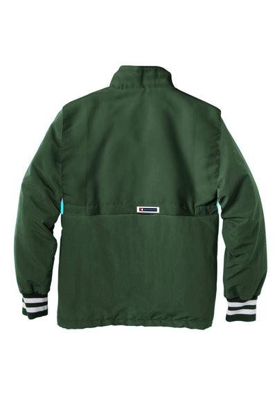 Back of Forest Men's Mission Half-Zip Windbreaker Pullover