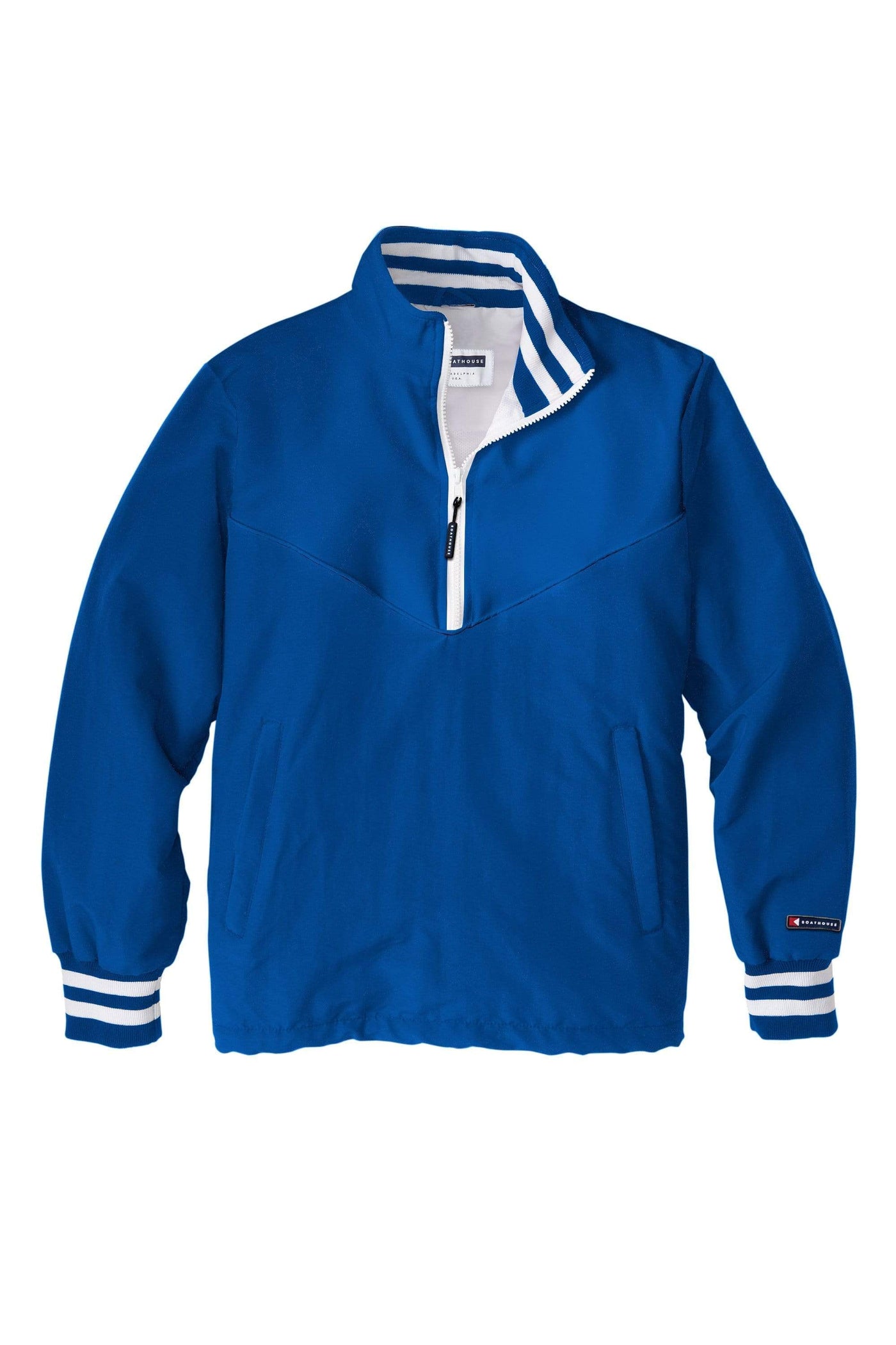 Men's Mission Half-Zip Windbreaker Pullover Royal / Small